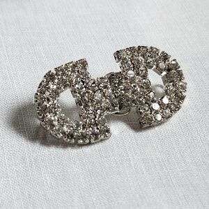 VINTAGE RHINESTONE HOOK & EYE CLOSURE FOR CLOAK/JACKET/STOLE/BIKINI/ACCES